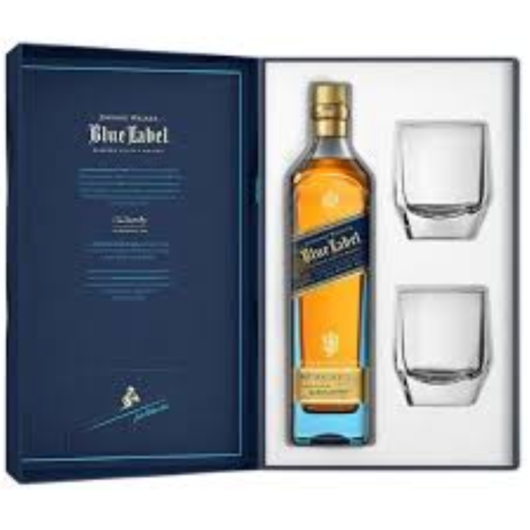 JOHNNIE WALKER BLUE LABEL GIFT PACK 750ML